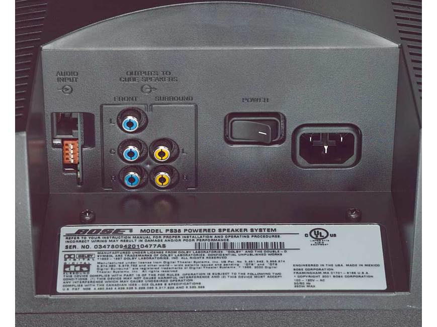 Bose® Lifestyle® 38 System (System with black satellites) DVD home