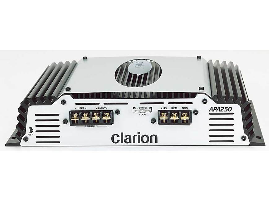 Clarion APA250 50W x 2 car amplifier at Crutchfield