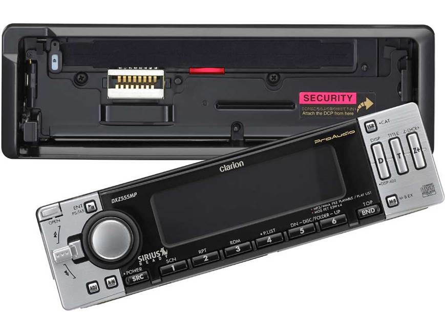 Clarion ProAudio DXZ555MP CD receiver with MP3 / WMA playback at
