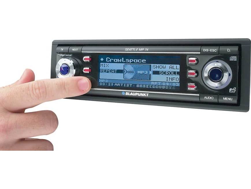 西独 Blaupunkt 18×26㎝究極フルレンジシステム ペアPHST内蔵 Blaupunkt Seattle MP74 CD receiver with MP3 playback at Crutchfield