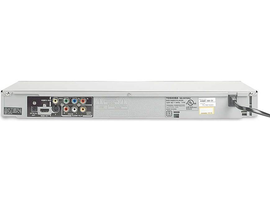 Toshiba SD-5970 Single-disc DVD player with video upconversion and