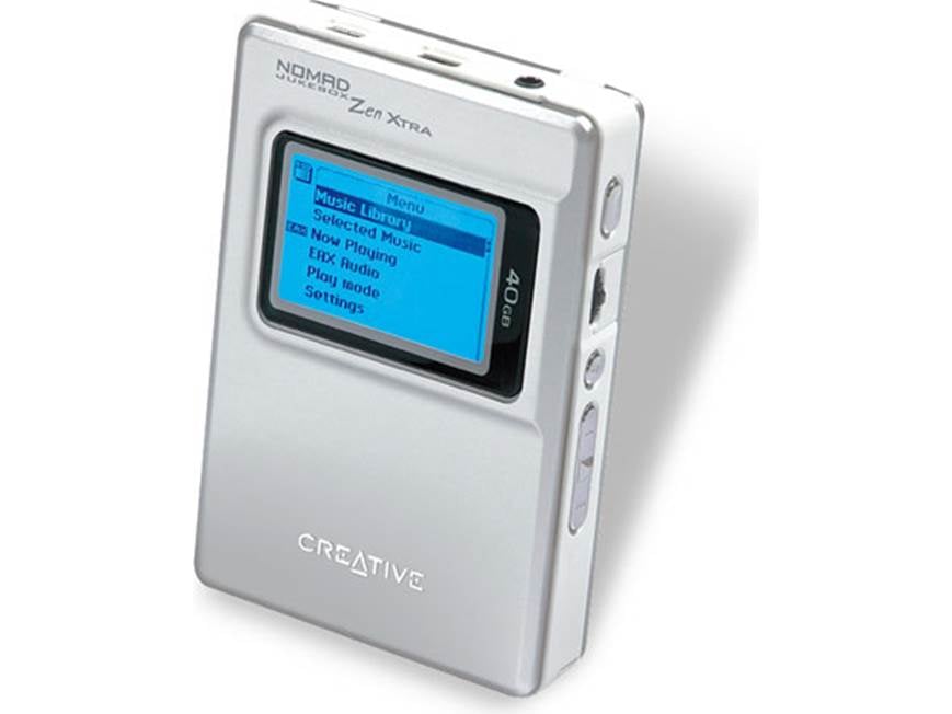 Creative® NOMAD® Zen Xtra 40GB portable MP3/WMA player at Crutchfield