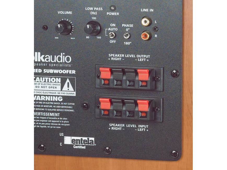 Polk Audio PSW10 (Cherry) Powered subwoofer (Cherry) at Crutchfield