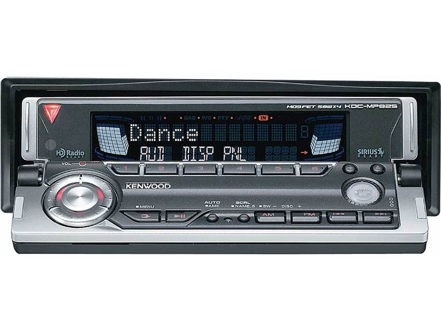 Kenwood KDC-MP825 CD/MP3/WMA receiver with CD changer controls at