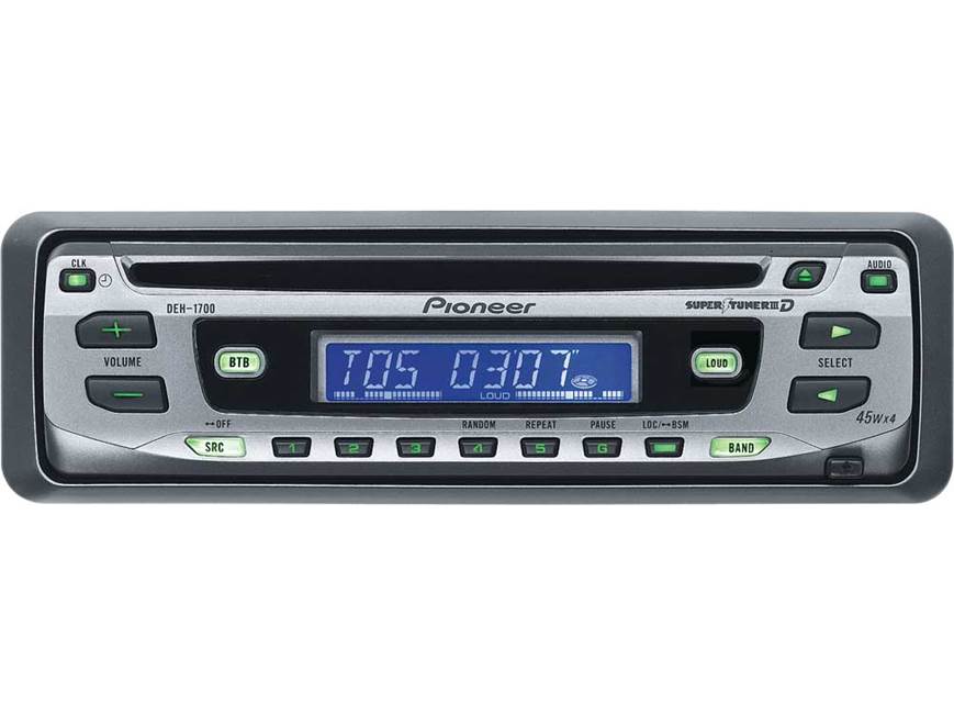 Pioneer DEH-1700 CD receiver at Crutchfield