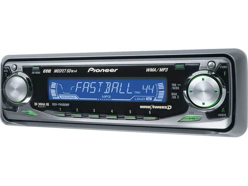 Pioneer DEH-P4600MP CD/MP3/WMA receiver with CD changer controls