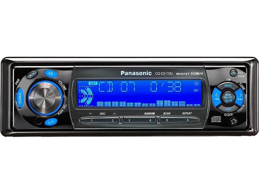 Panasonic CQ-C5110U CD receiver with CD changer controls at