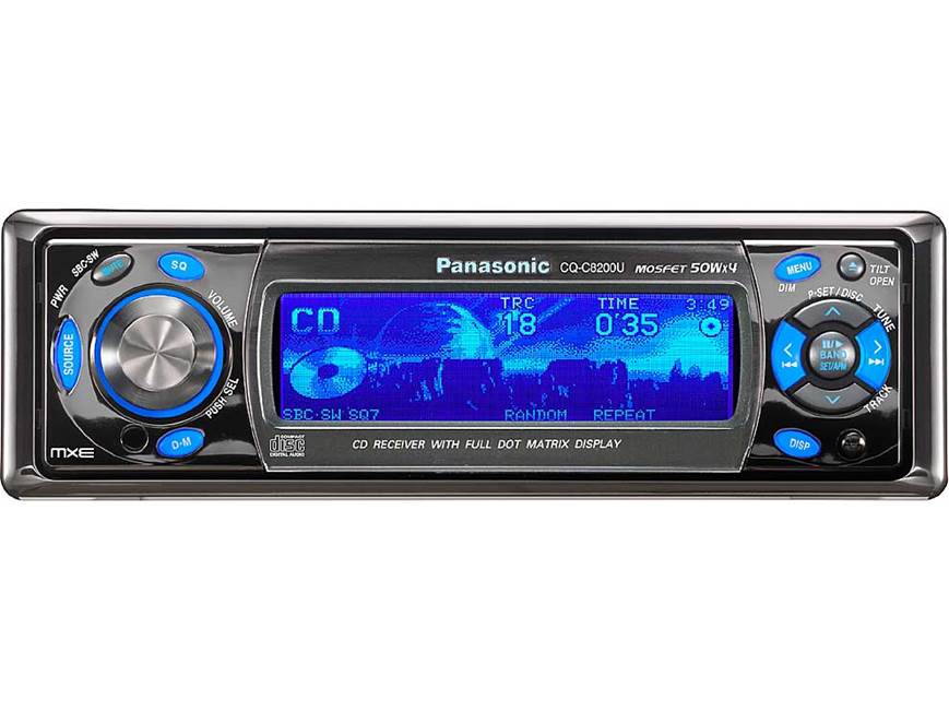 Panasonic MXE CQ-C8200U CD receiver with CD changer controls at