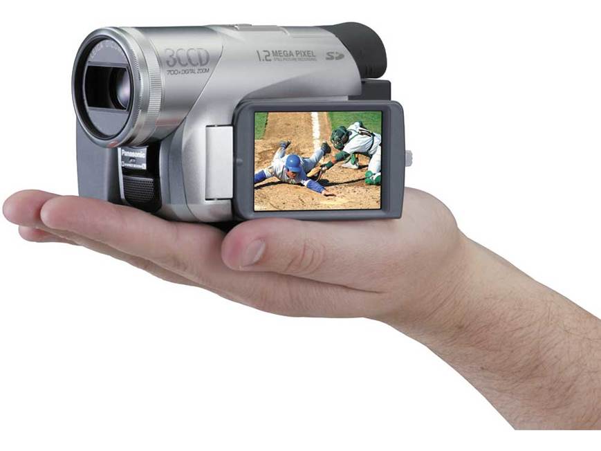 Panasonic PV-GS120 3-CCD Mini DV digital camcorder at Crutchfield