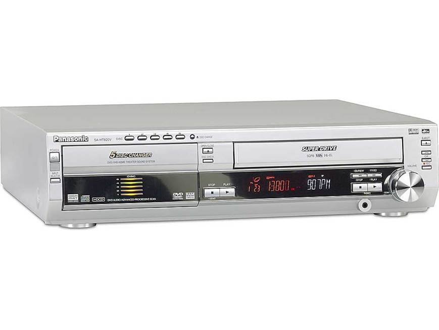 Panasonic HDD&DVD VHS/DVDコンボレコーダー Panasonic SC-HT820V DVD/VCR home theater system at Crutchfield