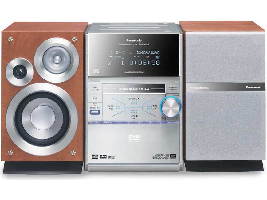 Panasonic SC-PM39D 5-disc micro system with DVD playback at