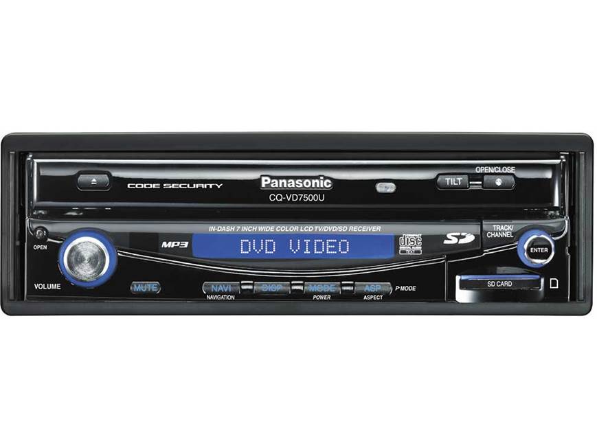 Panasonic CQ-VD7500U DVD/CD/SD receiver with 7