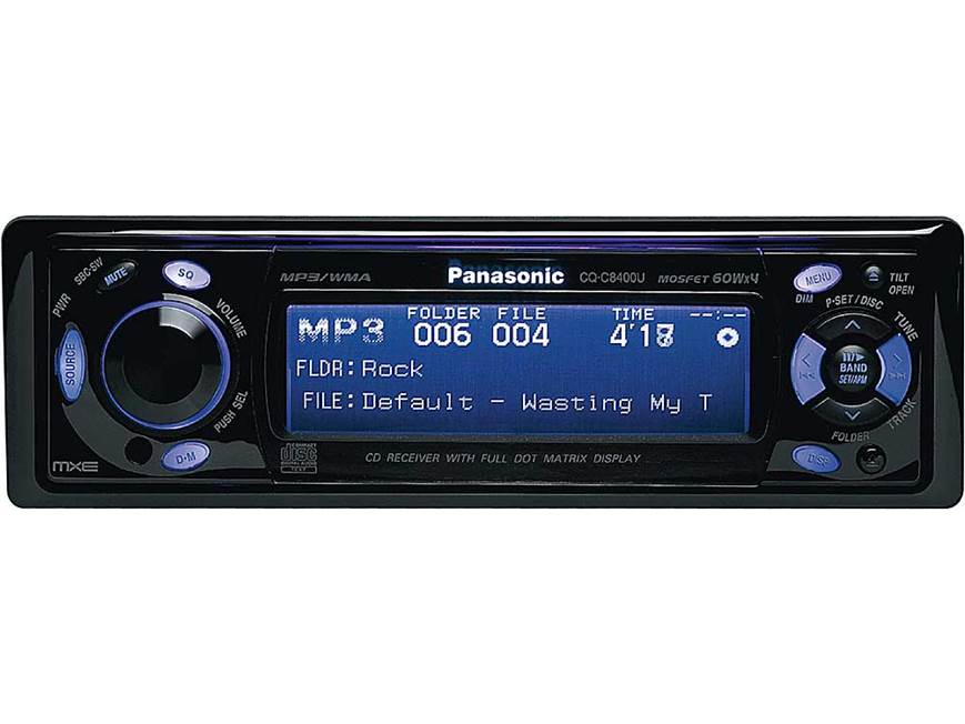 Panasonic MXE CQ-C8400U CD/MP3/WMA receiver at Crutchfield