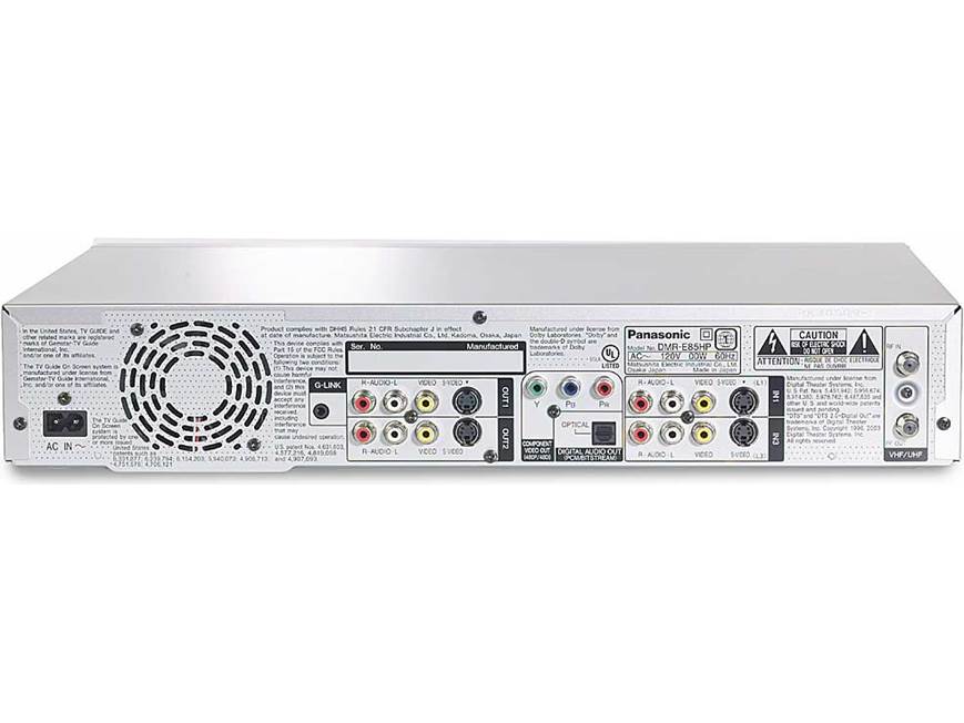 Panasonic DMR-E85H DVD recorder + 120GB digital video recorder