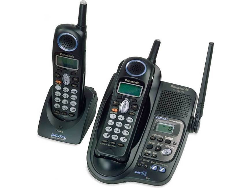 Panasonic KX-TG2344B 2.4 GHz dual-handset cordless phone with