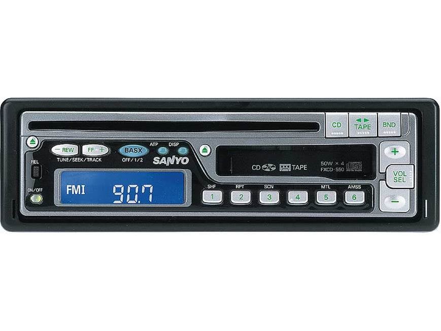 Sanyo FXCD-550 CD/cassette receiver at Crutchfield