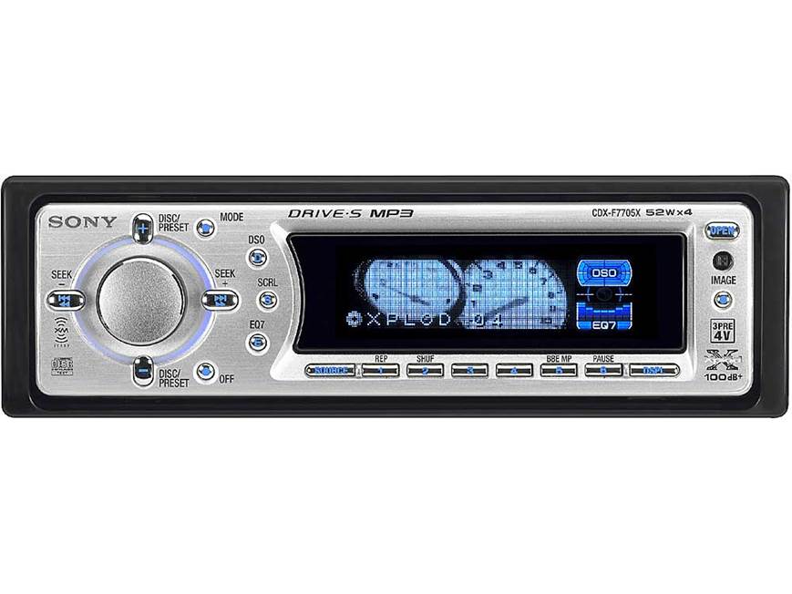Sony CDX-F7705X CD/MP3 receiver with CD changer controls at