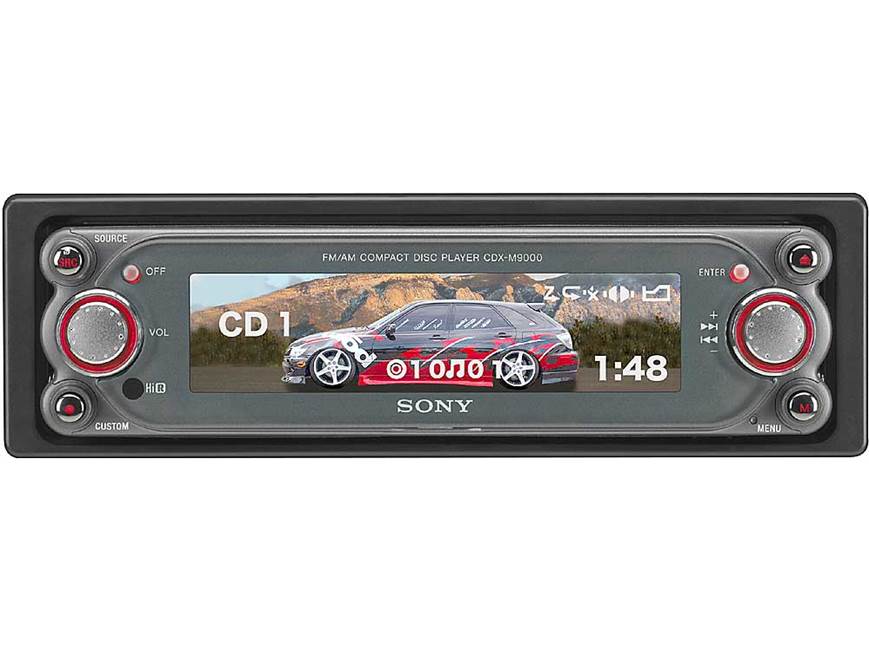 Sony CDX-M9900 CD/MP3 receiver with CD changer controls at Crutchfield