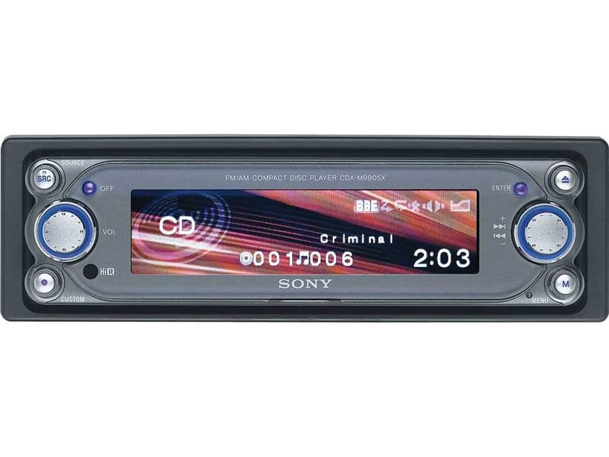 Sony CDX-M9905X CD/MP3 receiver with CD changer controls at