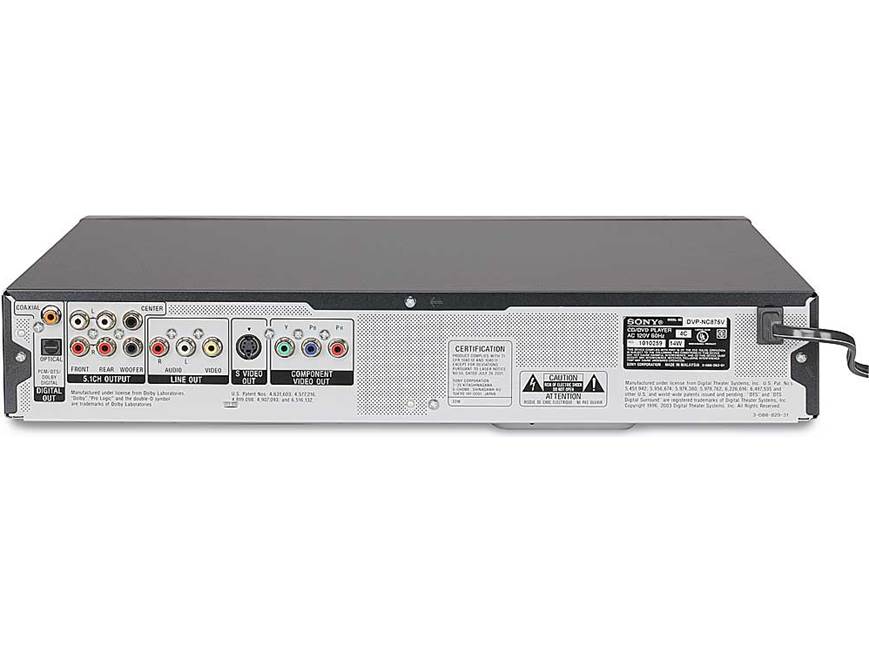 Sony DVP-NC875V (Black) 5-disc DVD/CD/SACD changer (Black) at