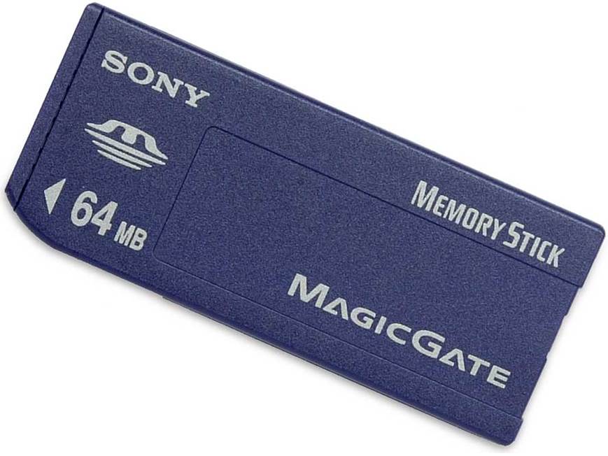 Memory stick 64MGアイボ Sony Memory Stick (64MB) Digital storage media (64MB) at Crutchfield