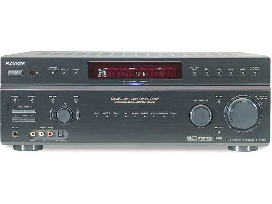 Sony STR-DE897 (Black) Home theater receiver with Dolby Digital EX