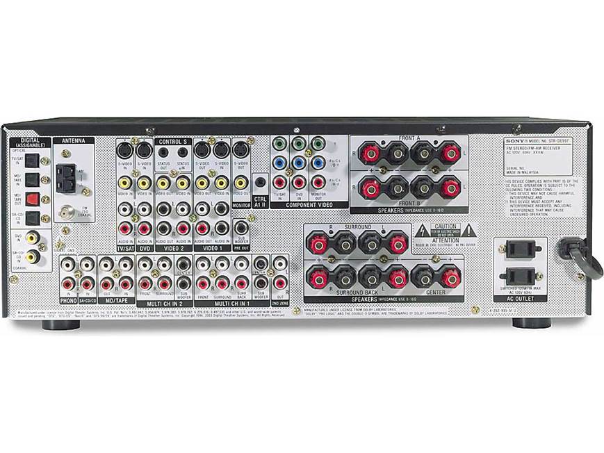 Sony STR-DE997 Home theater receiver with Dolby Digital EX, DTS-ES
