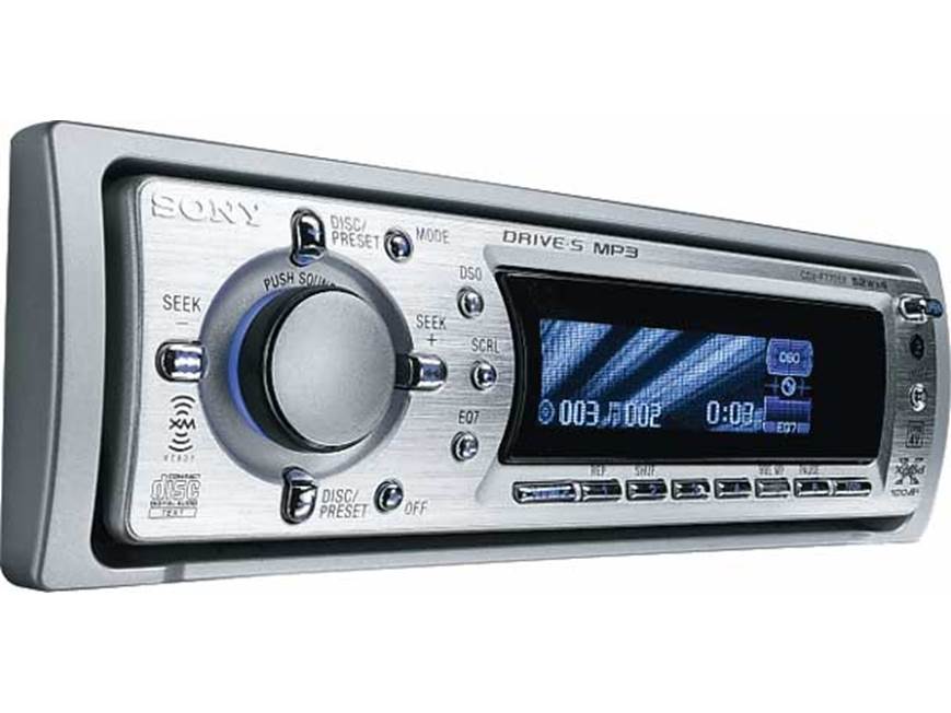 Sony CDX-F7705X CD/MP3 receiver with CD changer controls at