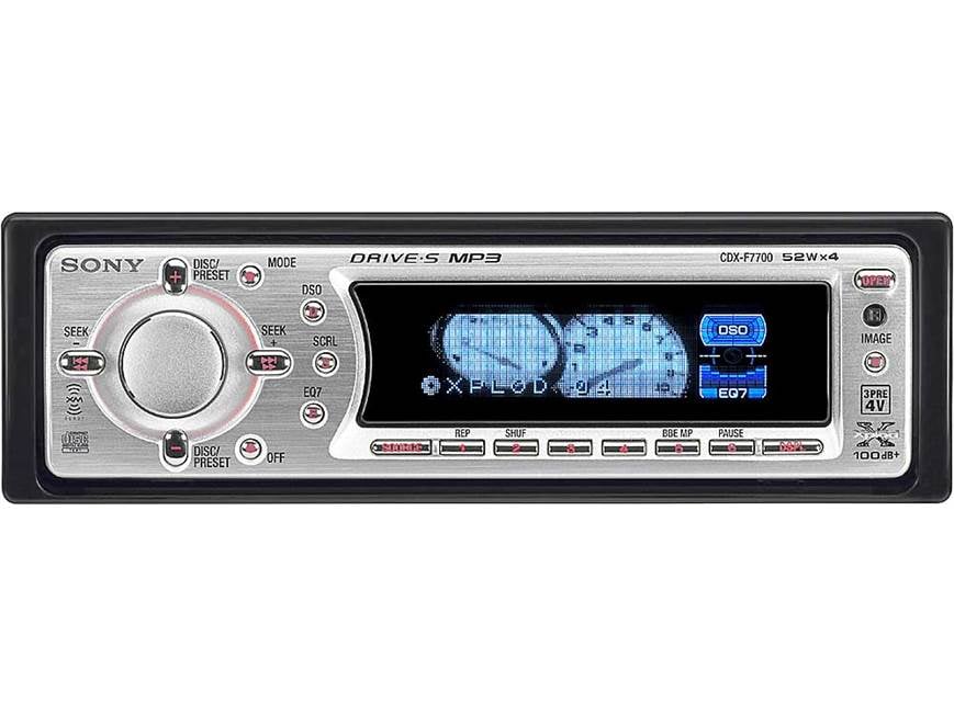SONY CDX-F7700 CDプレーヤー オーディオ 本体のみ Sony CDX-F7700 CD/MP3 receiver with CD changer controls at Crutchfield