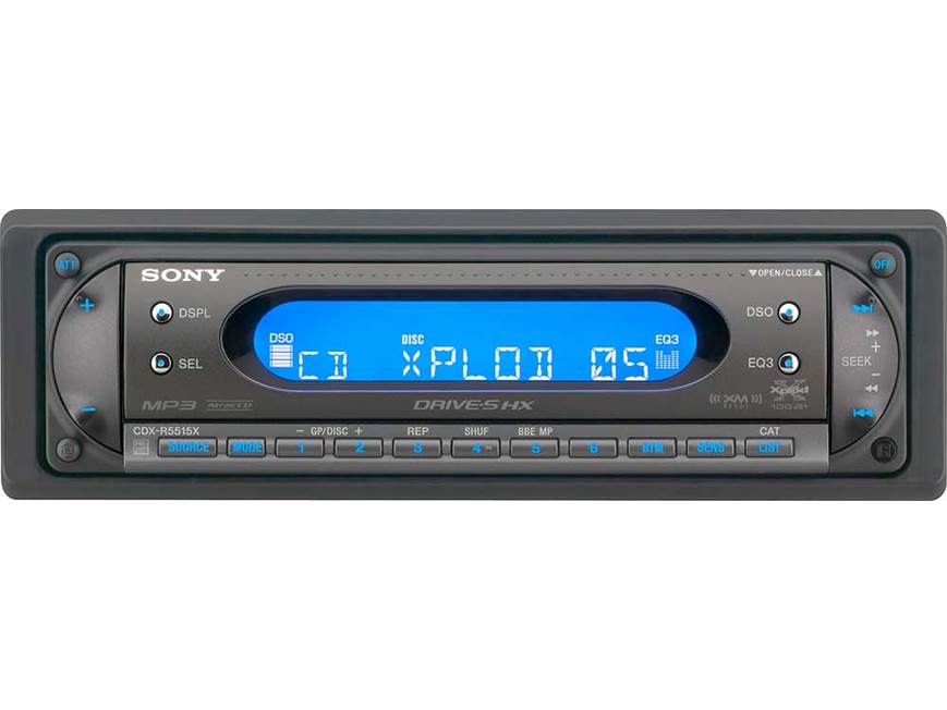 Sony CDX-R5515X CD receiver with MP3 / ATRAC3plus playback at