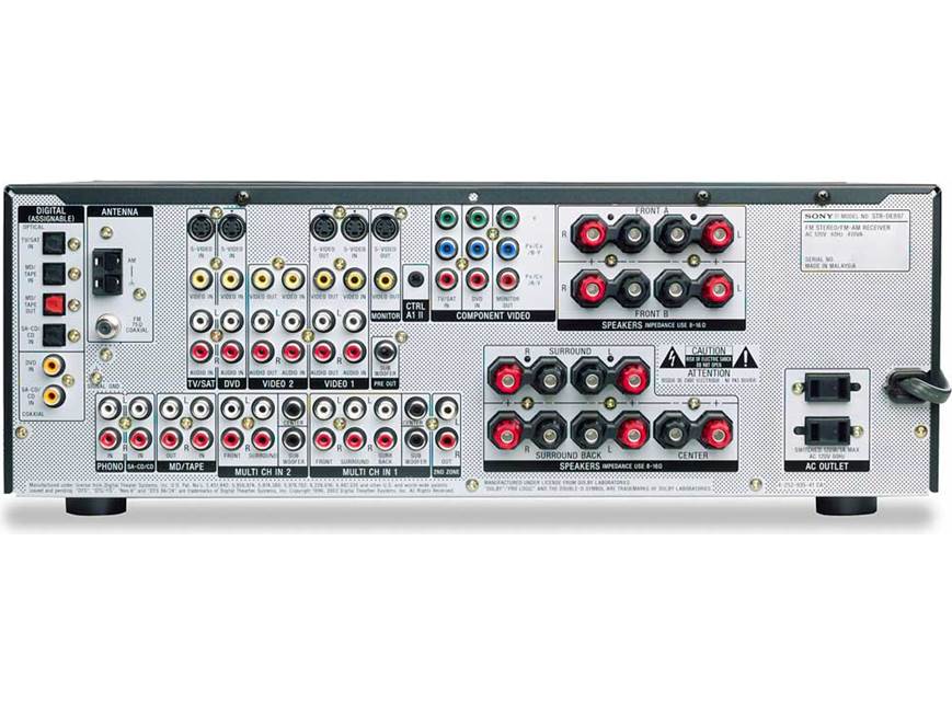 SONY デジタルサウンドプロセッサー Sony STR-DE897 (Silver) Home theater receiver with Dolby Digital