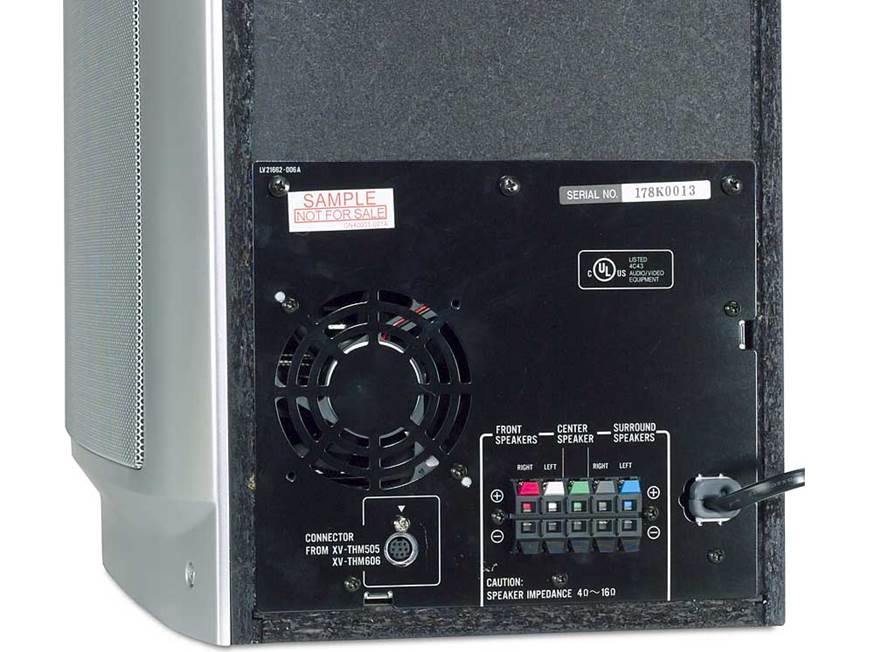 JVC TH-M505 5-disc DVD home theater system at Crutchfield
