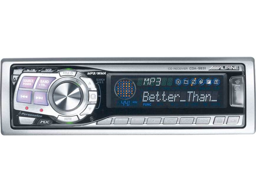Alpine CDA-9831 CD/MP3/WMA receiver with CD changer controls at