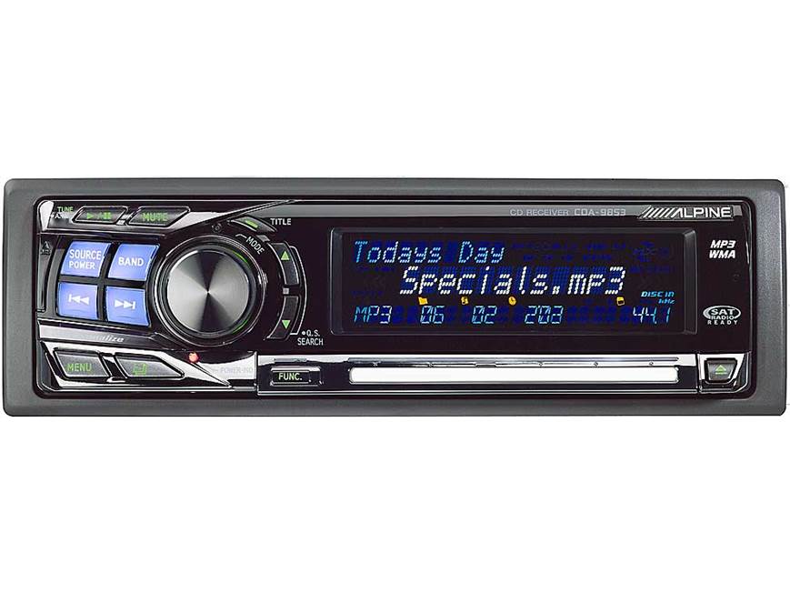 Alpine CDA-9853 CD player with MP3/WMA playback at Crutchfield