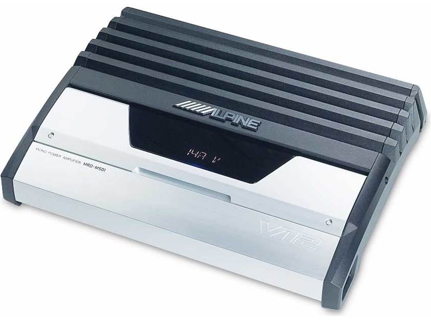 希少　アルパインMRD-M501 990W Alpine MRD-M501 275W x 1 mono subwoofer amplifier at Crutchfield