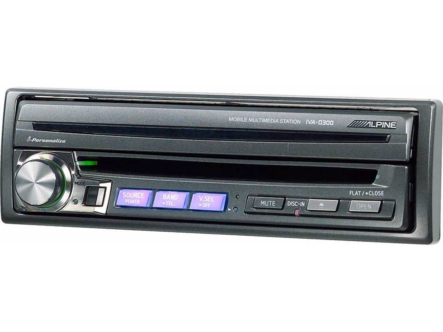 Alpine IVA-D300 DVD/CD/MP3/WMA receiver with retractable 7