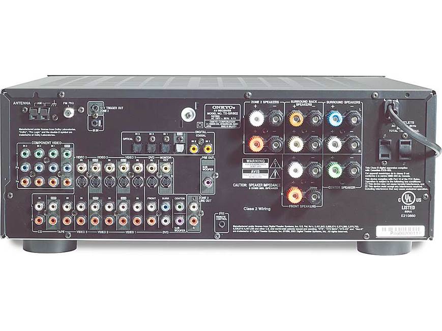 Onkyo TX-SR602 (Black) Home theater receiver with Auto Speaker