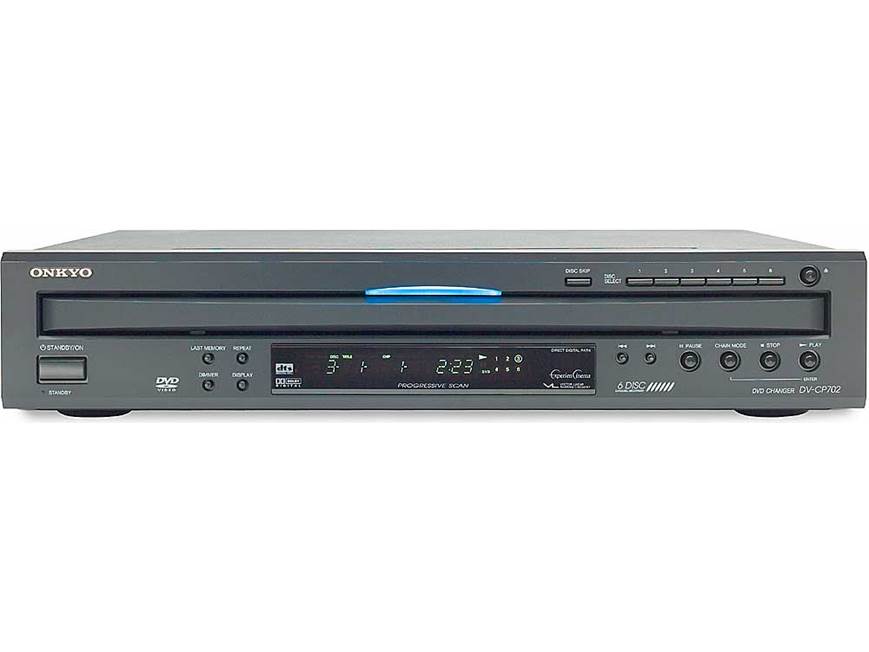 Onkyo DV-CP702 6-disc carousel DVD/CD changer at Crutchfield