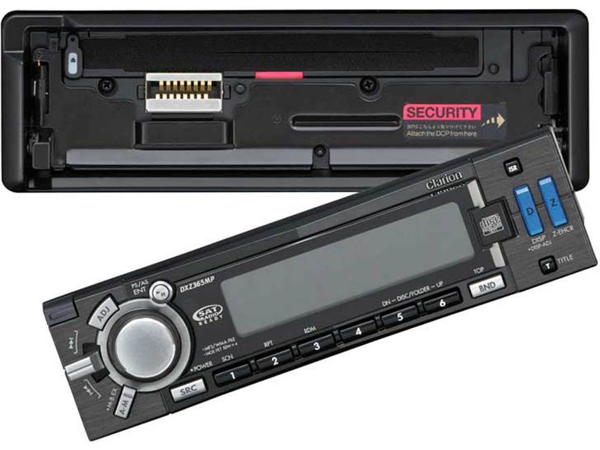 Clarion DXZ365MP CD receiver with MP3/WMA playback at Crutchfield