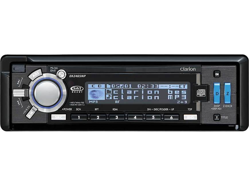 Clarion DXZ465MP CD receiver with MP3/WMA playback at Crutchfield