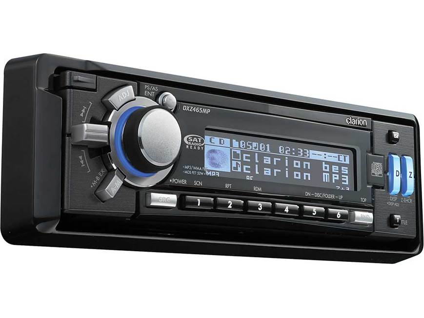 Clarion DXZ465MP CD receiver with MP3/WMA playback at Crutchfield