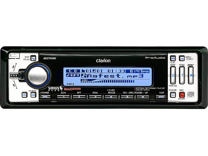 Clarion ProAudio DXZ755MC CD receiver with Music Catcher and MP3