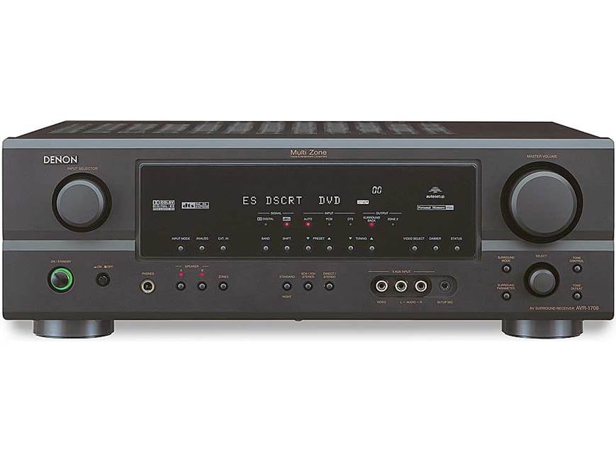 Denon AVR-1706 7-channel home theater receiver at Crutchfield