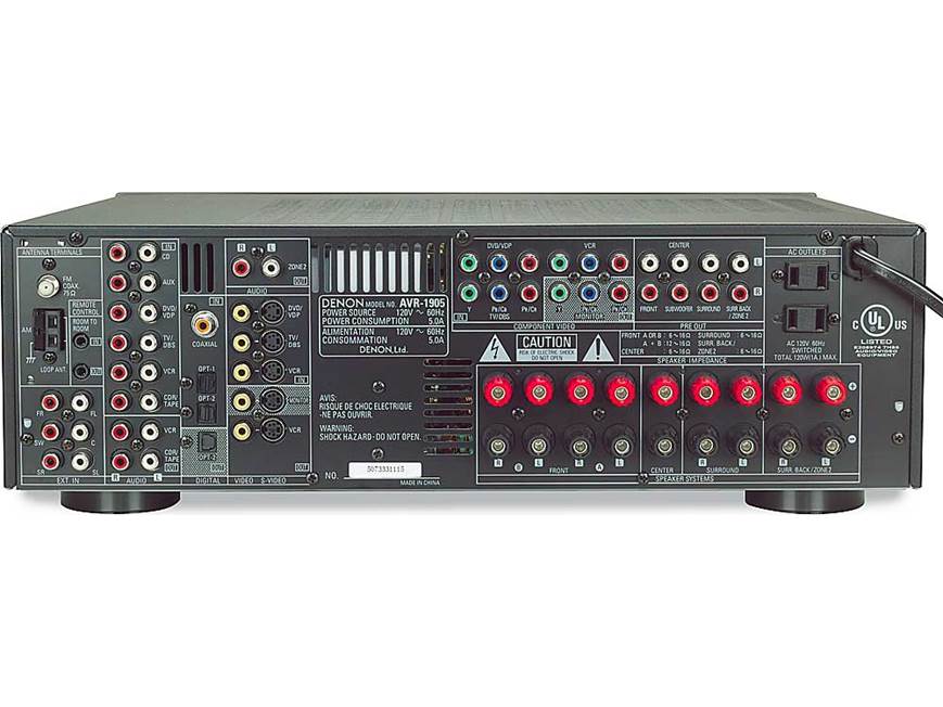 Denon AVR-1905 Home theater receiver with Dolby Digital EX, DTS-ES