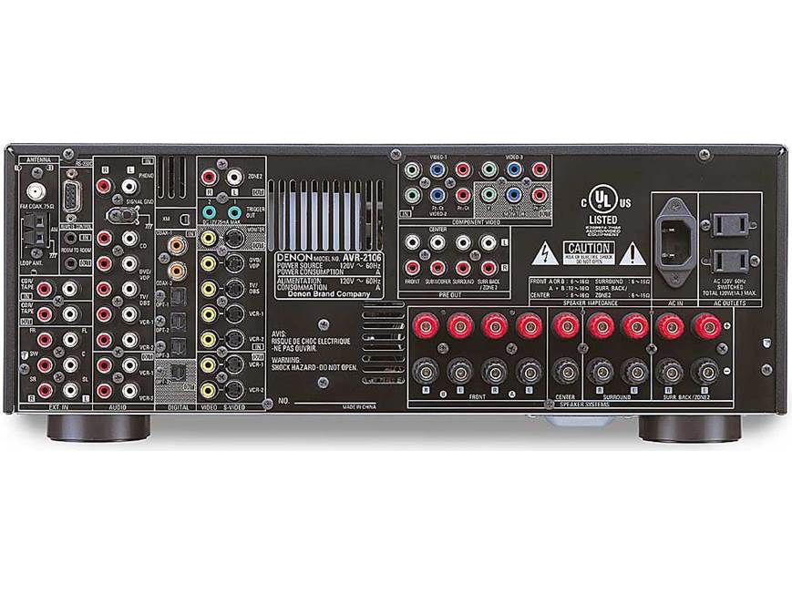 Denon AVR-2106 7-channel home theater receiver, XM Ready at