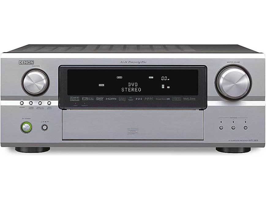 Denon AVR-3806 (Silver) 7-channel home theater receiver with