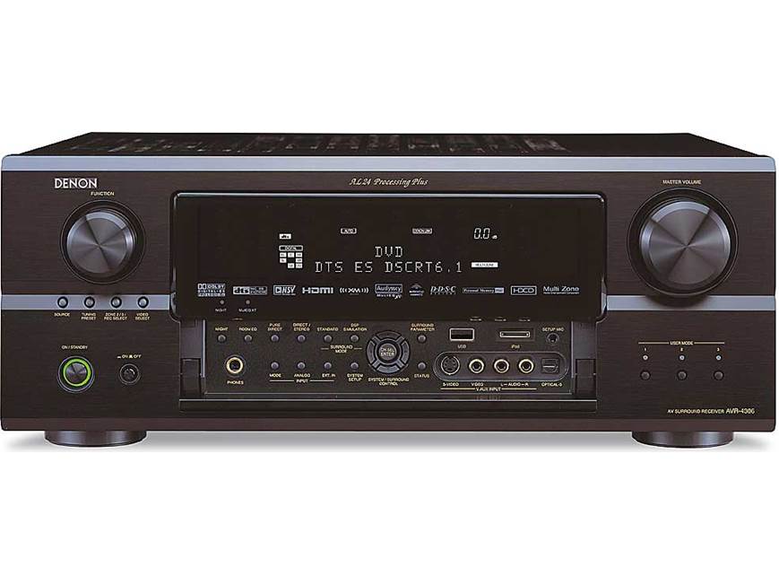 Denon AVR-4306 (Black) 7-channel home theater receiver (Black) at
