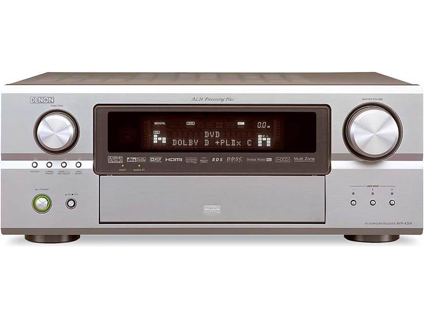 DENON AVアンプ シルバー　　【２０２２年製 】 Denon AVR-4306 (Silver) 7-channel home theater receiver (Silver