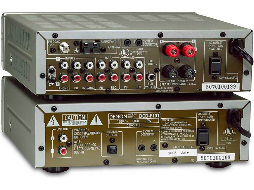 Denon D-F101S CD/AM/FM component micro system at Crutchfield