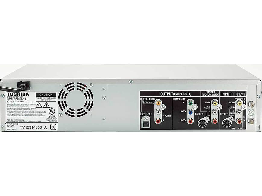 Toshiba D-VR4X Combination DVD recorder + HiFi VCR at Crutchfield